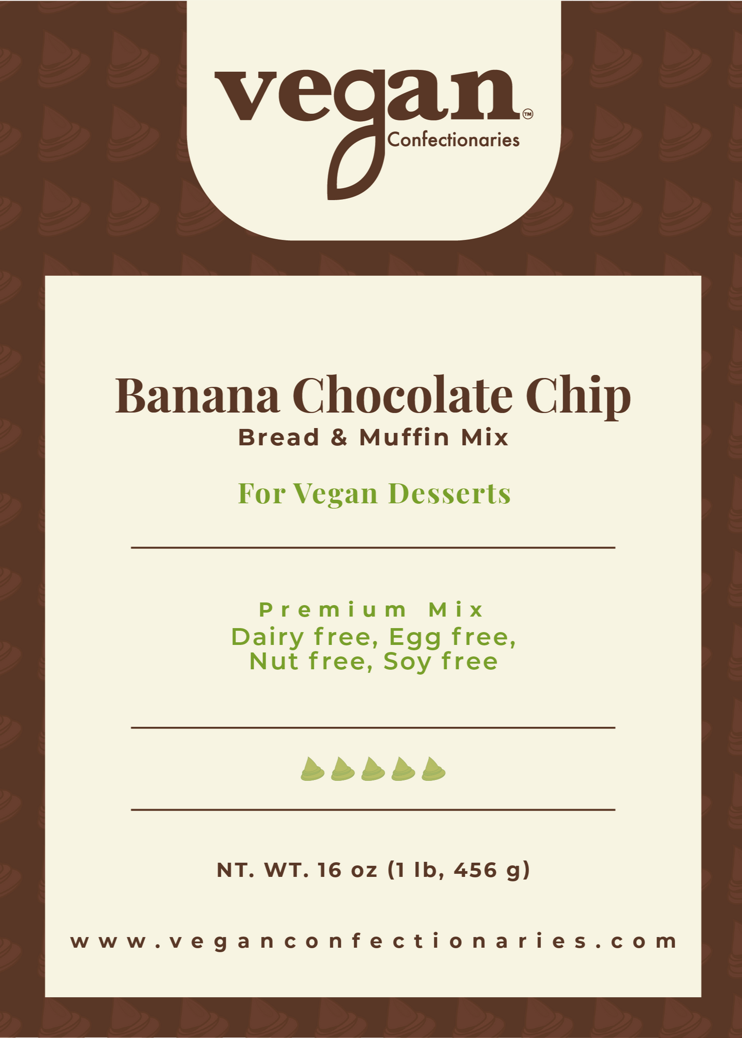Banana Chocolate Chip Bread Mix - Vegan Antioxidant Rich Baking