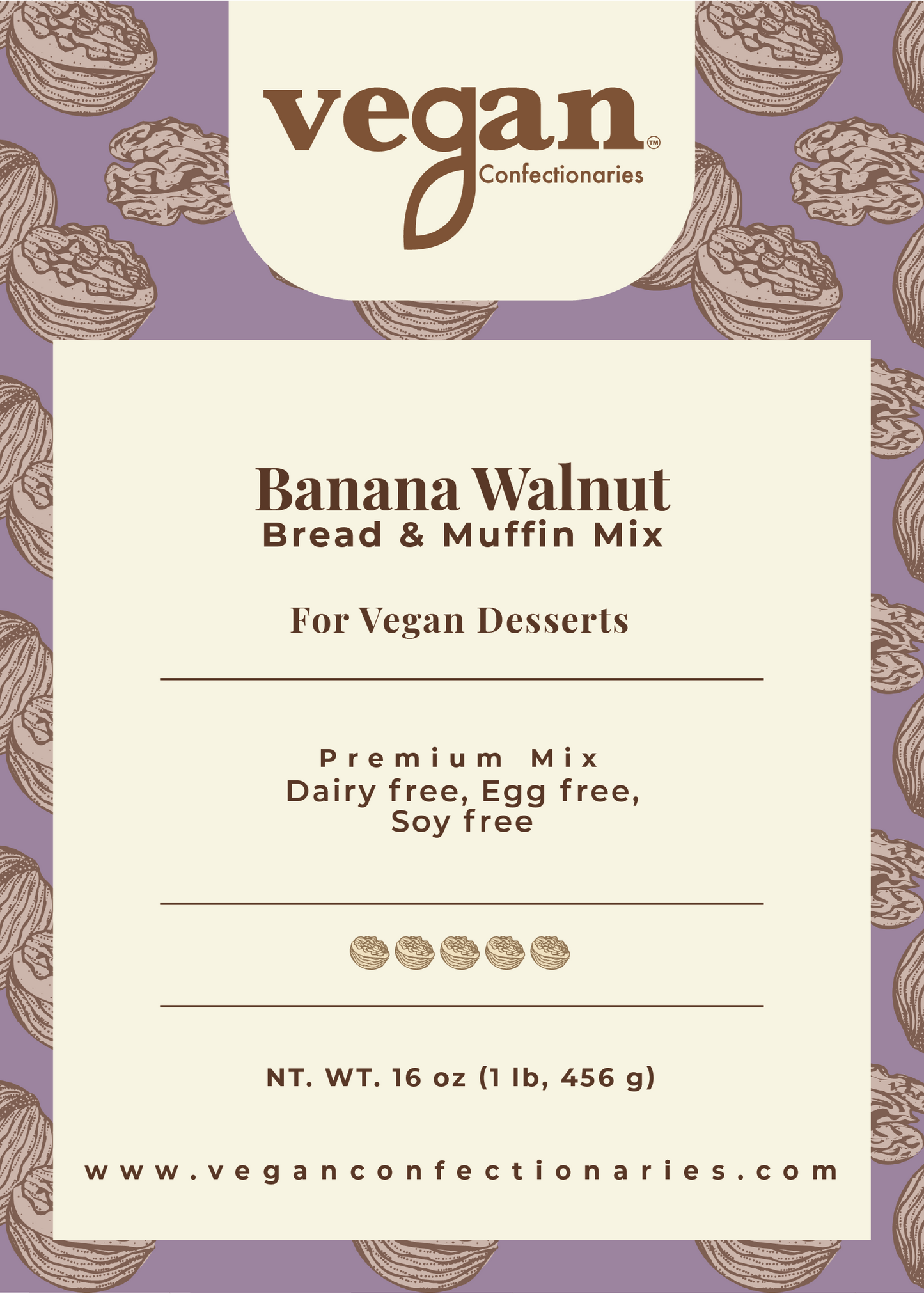 Banana Walnut Bread Mix - Vegan Omega-3 Rich Baking Mix