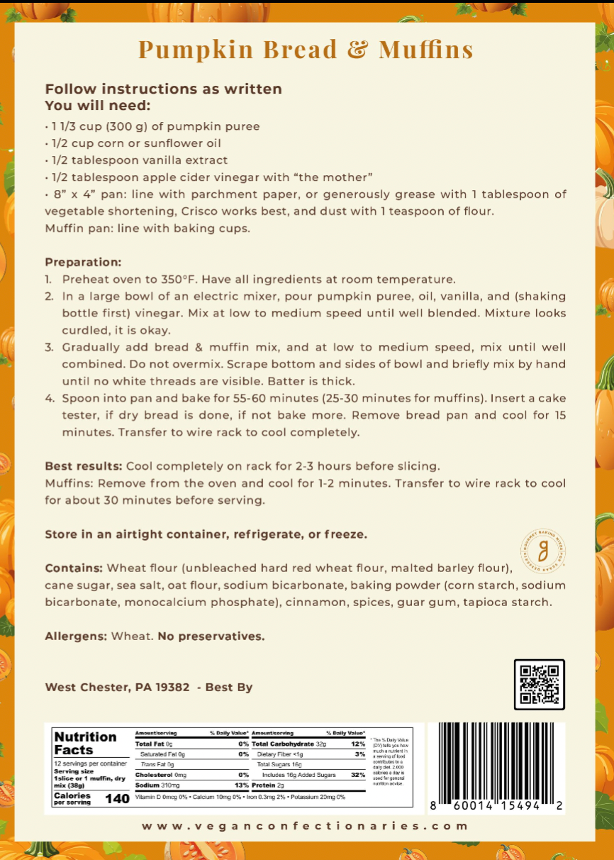 Pumpkin Bread Mix - Healthy Fall Baking Made Easy