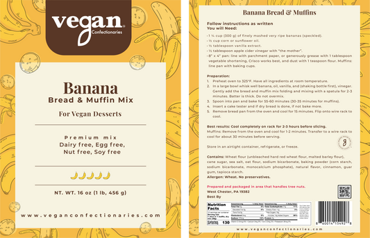 Classic Banana Bread Mix - Simple Vegan Baking Made Easy