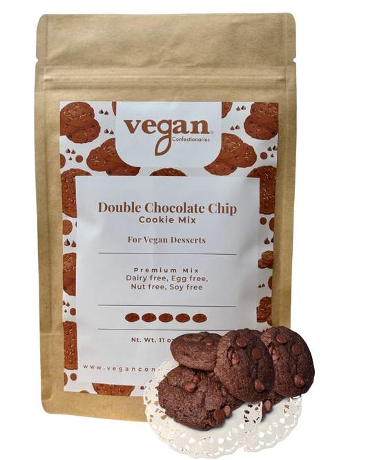 Vegan Double Chocolate Chip Cookie Mix - Vegan Confectionaries  Quick 12 Minute Baking ⏱️👌