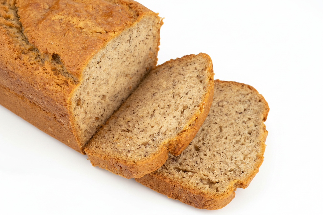 Banana Bread White Background
